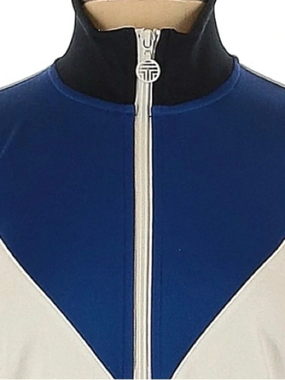 Tory Burch White & Royal Blue Women's Track Jacket NWOT